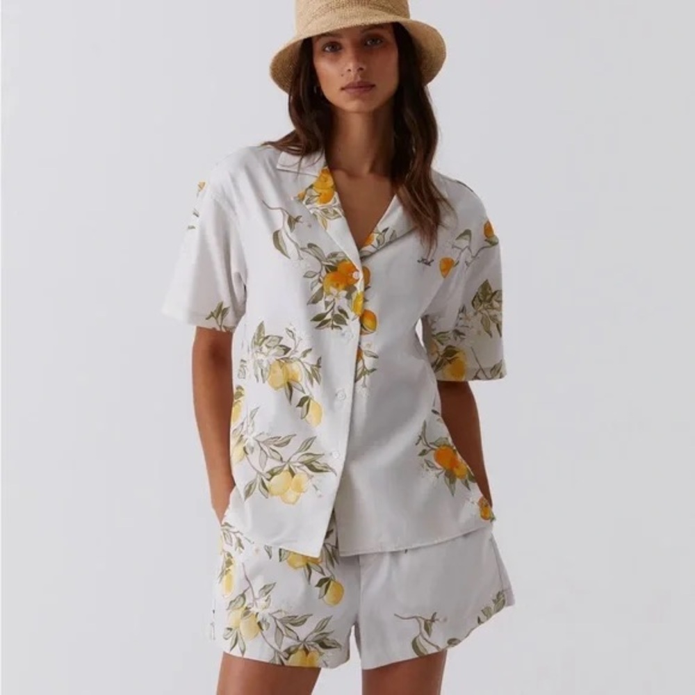 Kith lemon print short set